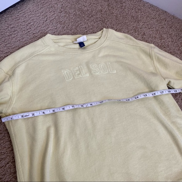 UNIVERSAL THREAD DEL SOL YELLOW SWEATSHIRT XS - Picture 3 of 7